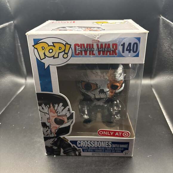 Funko Pop! Marvel Crossbones Battle Damage Civil War #140 Target Exclusive - Picture 2 of 5
